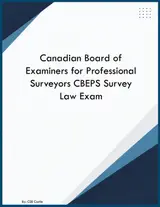 Canadian Board of Examiners for Professional Surveyors CBEPS Survey Law Exam