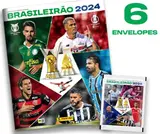 Kit C/ 1 Álbum Brochura + 6 Envelopes de Figurinhas Brasileirão 2024
