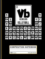 capítulo por capítulo baixar Composition Notebook College Ruled: Periodic Table Style Volleyball Graphic, Funny Sports Chemistry Journal for Players and Fans