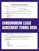 capítulo por capítulo baixar Condominium Lease Agreement Forms Book: Defining Landlord-Tenant Responsibilities, Monthly Payments, and Compliance with Condo Association Bylaws and Rules