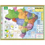 DCL Mapa do Brasil Político, Multicores