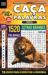 Livro Caça-Palavras ed.127 - 100 págs.- Difícil: 76 Jogos para exercitar a memória