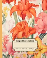 capítulo por capítulo baixar Warm Flower Pattern Composition Notebook: Wide Ruled: Lined Journal, Classic 7.5 x 9.25 size, 120 pages, softcover