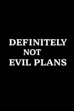 Definitely Not Evil Plans: lined notebook baixar